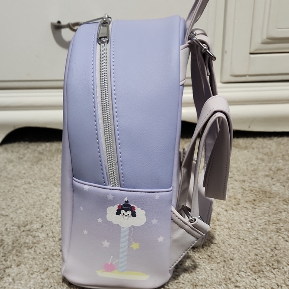 Disney Loungefly Lavender Cat Backpack - Picture 7 of 9